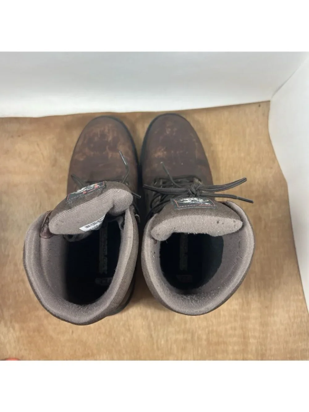 Georgia Boots Homeland Work Boots Men's Size 9.5 Waterproof Brown Leather G108